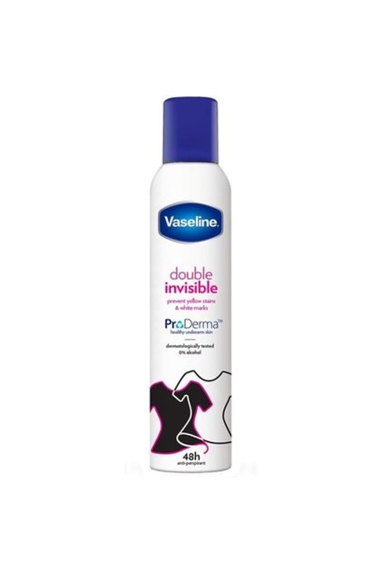 Deodorant Antiperspirant, Vaseline , Double Invisible , Proderma , pentru Femei, Hipoalergenic, Protecție