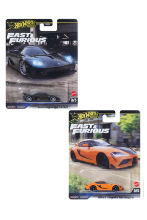 HOT WHEELS Koenigsegg CCXR - 2021 Toyota GR Supra - Nissan 240SX