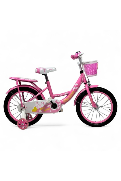 Kids Bike for Girls 16 Inch Bicycle with Basket & Additional Rear Seat, Training Wheels, Adjustable Seat, Air Tires, Coaster Brake, Freestyle Children's Bike for Ages 7-11