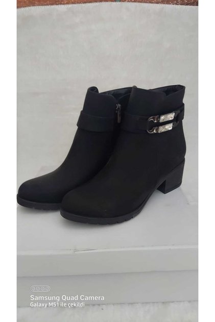 Women's Buckle Zippered Orthopedic Heel Boots
