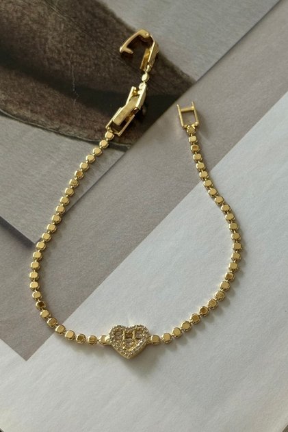 Top Chain Zircon Stone Heart Bracelet