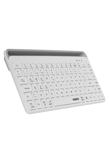 Everest / Everest KB-BT84 Beyaz/Gri Bluetooth Ultra İnce+Şarjlı Q