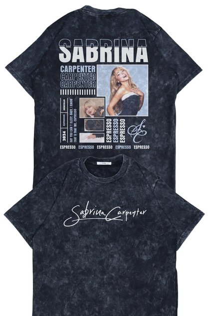 Unisex Sc Espresso Back Print Washable T-Shirt, Oversized Sabrina Carpenter Themed Retro Tee