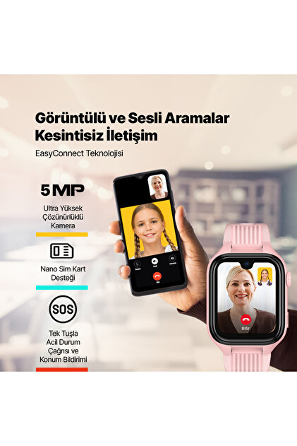 Ttec Kidi Pro AMOLED Ekranlı GPS 4G Sim Kartlı Akıllı Çocuk Saati