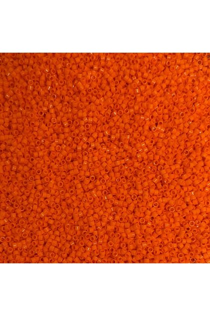 Miyuki Beads 11/0, Miyuki Delica Beads, 2 Grams, (DB722) Dark Orange