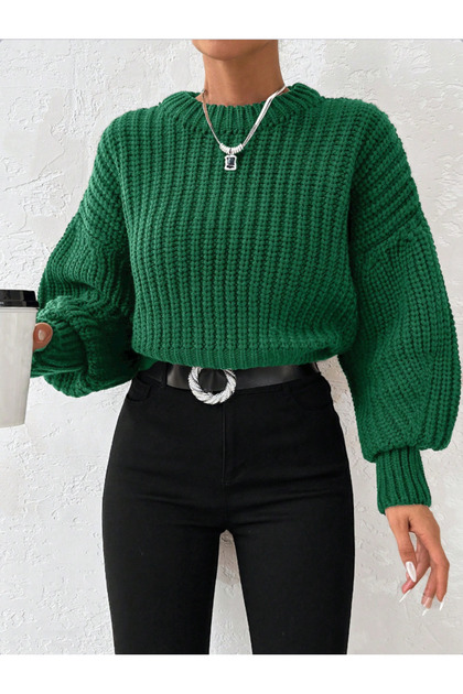 BALLOON SLEEVE WOMEN'S SWEATER