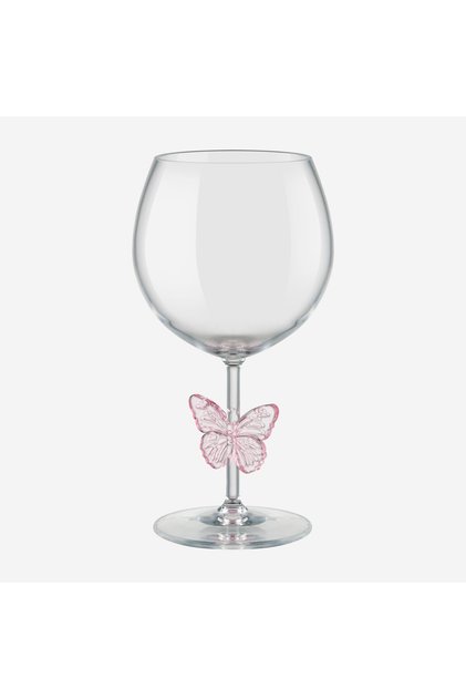Linea Pembe Akrilik Tekli Kadeh 550 Ml
