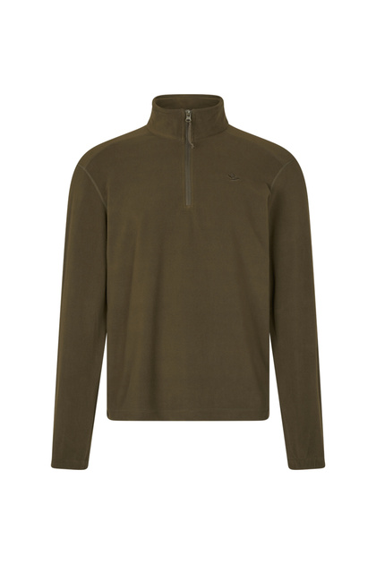 Bluza Elements, fermoar cu jumătate de fermoar Benjamin, verde pin