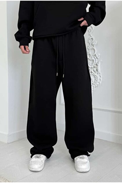 Kışlık-Basic Premium Ayarlanabilir Paça Baggy Eşofman