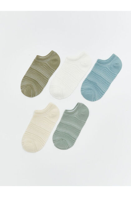Rmz Gi̇yi̇m Farkiyla Women's Plain Booties Socks 5-Pack