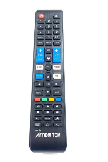 Remote Control For TV LCD LED Black