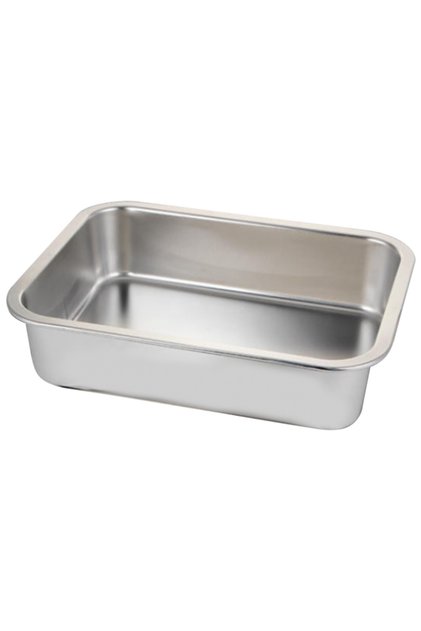 Ταψί ψησίματος από ανοξείδωτο ατσάλι 50x35xΥ9,5 εκ. βάθος, ορθογώνιο