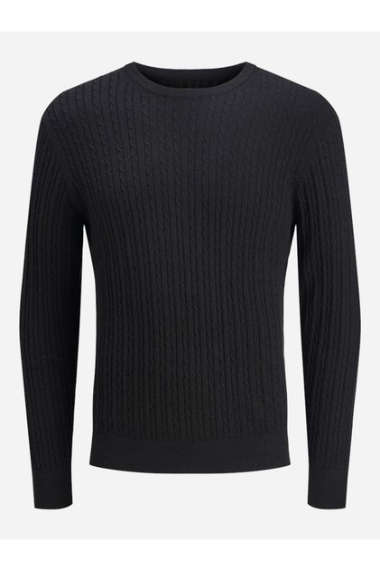 JJEEMIL Textured Cable Knit Sweater
