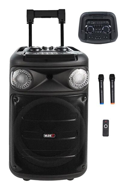 Midex MXR-280SXC Taşınabilir Seyyar Portatif 3 Mikrofonlu Şarjlı