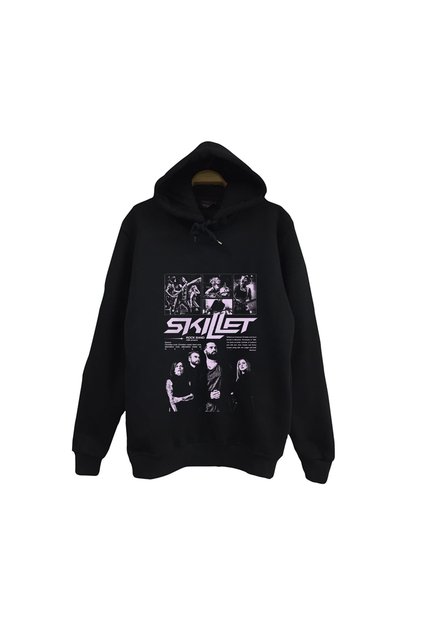 Skillet - Muzică - Trupa rock Imprimată Hanorac unisex 100% bumbac
