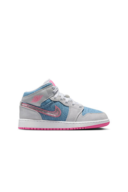 最終日値下げNike Air Jordan 1 Denim Nike Air Jordan 1 Mid SE Denim Kadın Sneaker Ayakkabı - Fiyatı