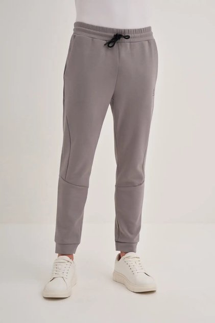 Slim Fit Scuba Fabric Cotton Sweatpants-80070