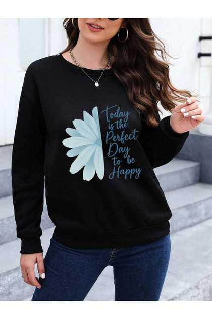 Unisex Today Is the Perfect Design Printed Crew Neck Sweatshirt