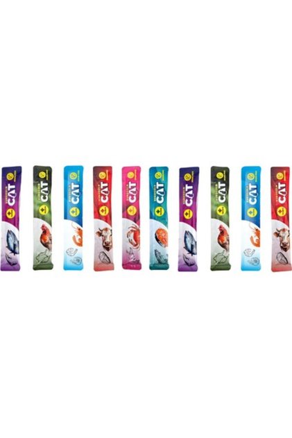 Creamy Cat Mix Karışık Krema Sıvı Kedi Ödül Maması 10 Adet x 15 gr