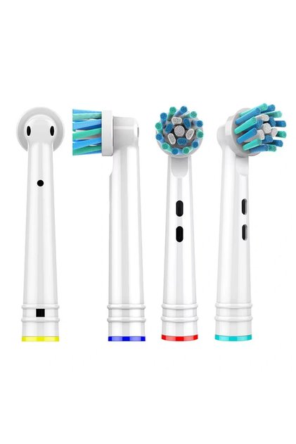 Rezerve de periuță electrică cross action, set 4 capete, compatibil Oral-B, EB50P