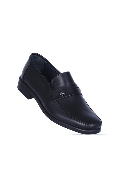 1161 Black Rubber 100% Leather Men's Classic Shoes