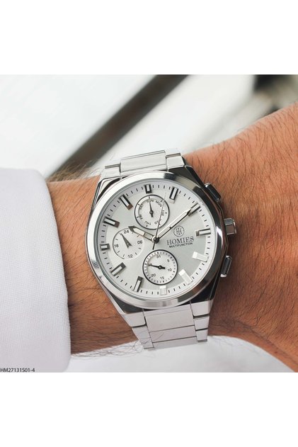 Hm27131S01-4 Men's Wristwatch with Steel Band
