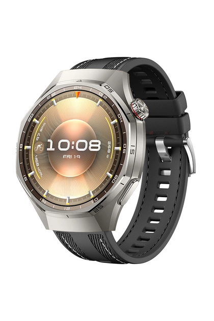 Sneezy Huawei Watch GT6 Pro 46mm ile Uyumlu Metal Tokalı Dikiş