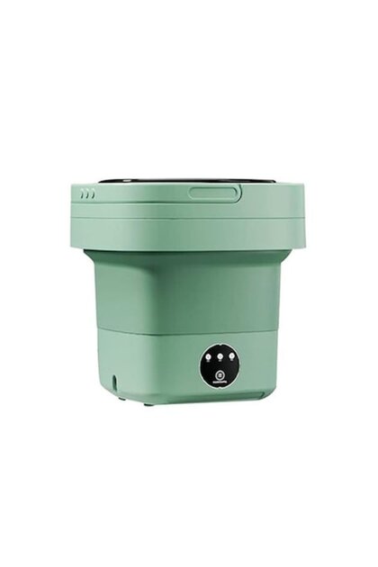 Mașină de spălat portabilă mică, 6L, funcție de storcător, 3 programe de spălare, verde