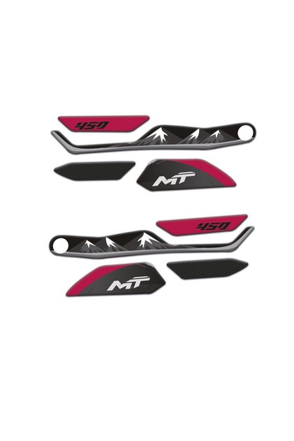 Cf Moto 450 Mt Uyumlu Elcik koruyucu Pad Set Siyah Pembe Magenta
