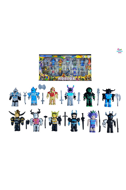 Roblox 25 Parça Kaliteli 12 Figür 13 Aksesuar Oyuncak Figür Seti