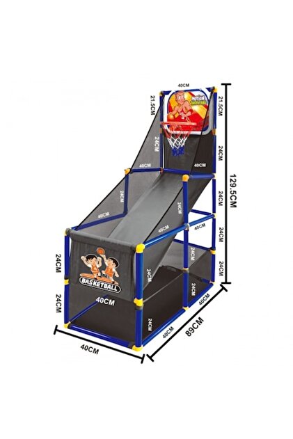 Stație de baschet pentru copii, interior și exterior, include minge, CIUPIGo®, 130x89x40cm, 3+
