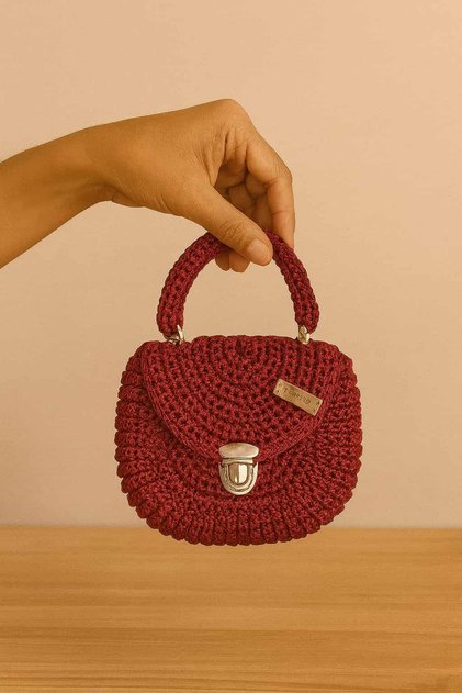 Scarlett Burgundy Handbag