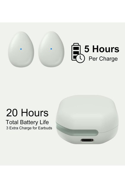 eleror Tiny Wireless Earbuds, Small Semi-in Ear Bluetooth Invisible Headphones Ultra Thin for Side S