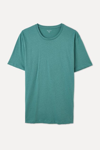 Men's Brown Crew-Neck T-Shirt