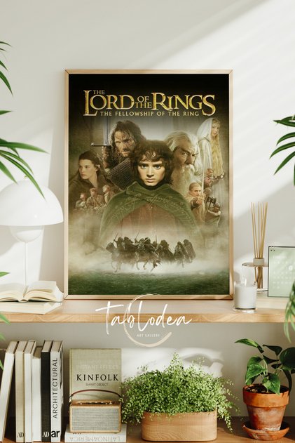The Lord Of The Rings, Yüzüklerin Efendisi Çerçeveli Poster Tablo, Film Afişi Tablo su