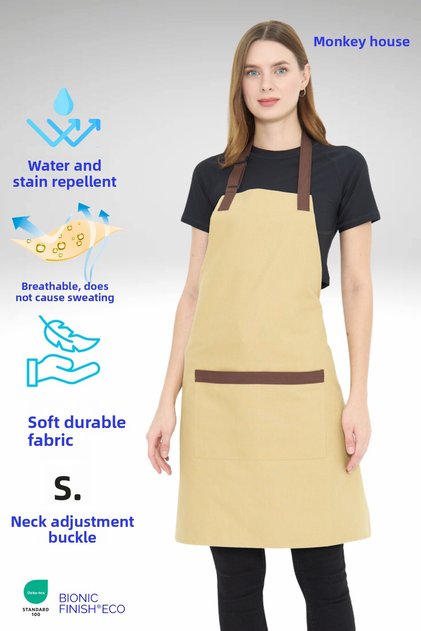 Water Repellent Stain Resistant Cafe Barista Ceramic Pastry Cook Waiter Florist Restaurant Cafe Apron Women Apron
