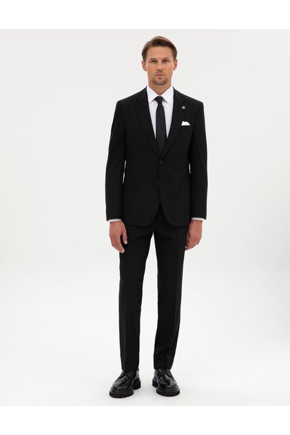 Siyah Slim Fit Takım Elbise 50317643-VR046