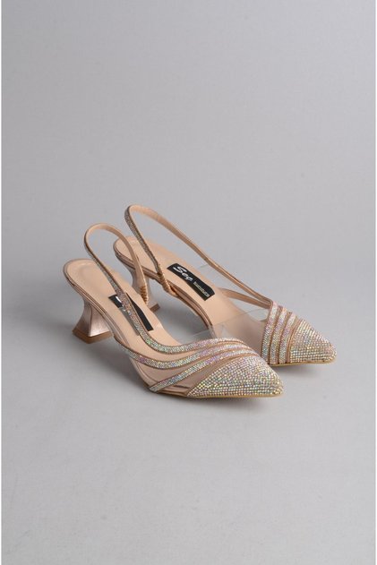 Select 598 stone heel women's shoe (heel height: 7 cm) rose