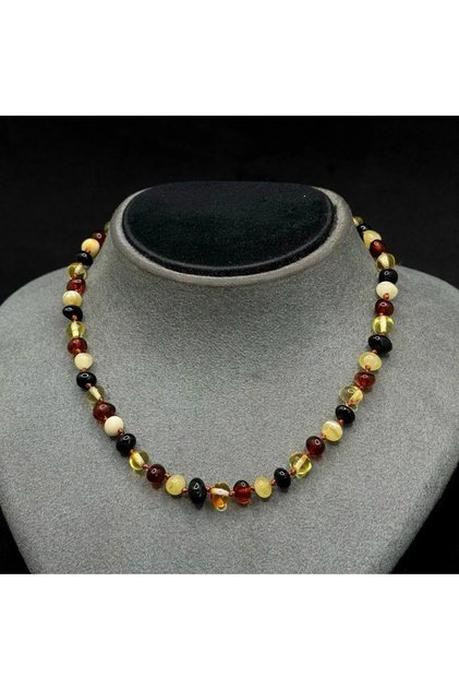Certified Original Baby Amber Tooth Necklace 33 cm