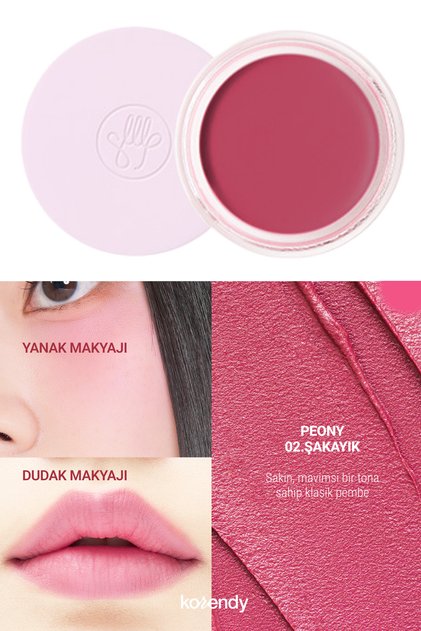 Blur Balm - Kadifemsi Dokulu Çok Amaçlı Dudak ve Yanak Makyajı Balmı 4g #02 PEONY