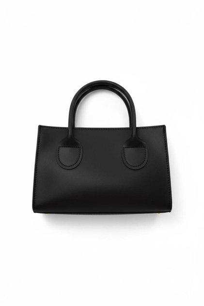 Holly Black Soft Faux Leather Trend Square Bag