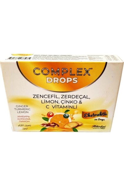 Zencefilli Limonlu C Vitaminli Bitkisel Boğaz Pastili Drops