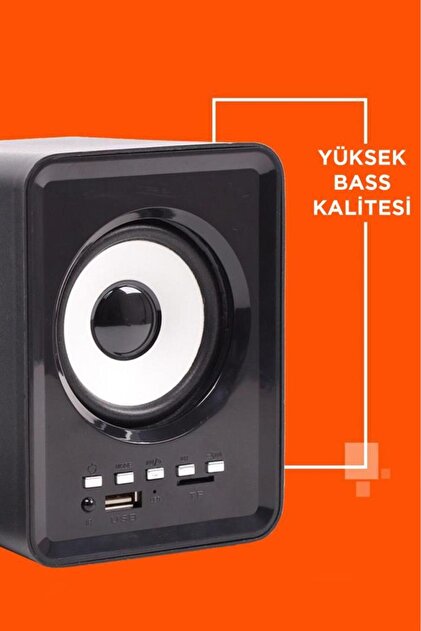 Torima Bluetooth Hoparlör 3.5mm Jack Kablolu Bilgisayar Hoparlörü