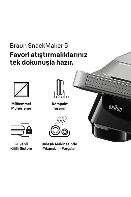 Braun SNACKMAKER 5 SM5005 SILVER TOST M. - Fiyatı, Yorumları