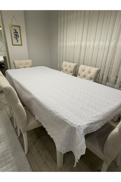 Embroidered Seamless Tablecloth 150X250