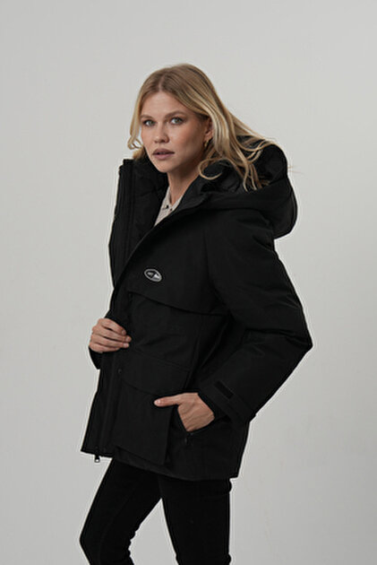 PIQUE Hooded Water Repellent Windproof Women's Coat Sofia- Trendyol
