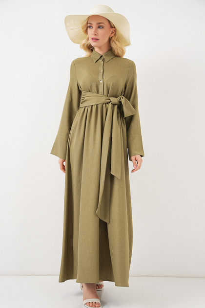 chinese dress ladies LILY TIE FRONT DRESS – Margaret O'Leary main image 1