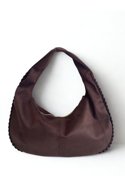 Hazel Large Volume Suede Shoulder Bag (Width 51 Cm, Height 30 cm)
