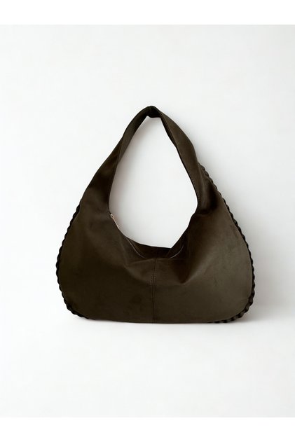 Hazel Large Volume Suede Shoulder Bag (Width 51 Cm, Height 30 cm)