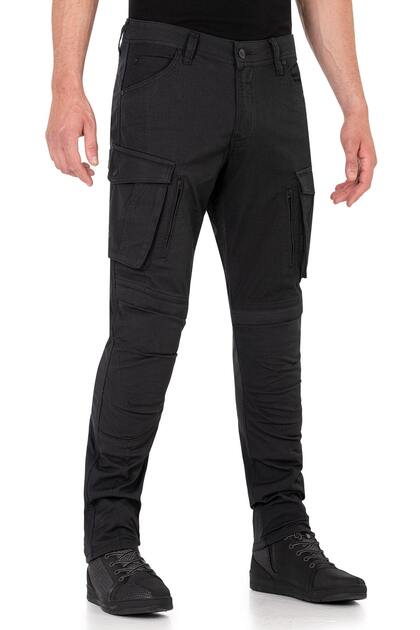 Truva Cargo Black Korumalı Motosiklet Pantolonu Erkek